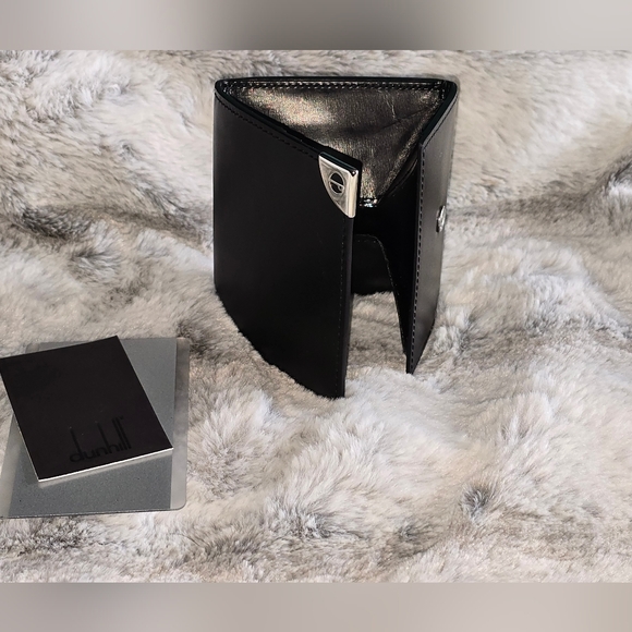 Alfred Dunhill Black Calf Leather Coin Wallet Purse. - Picture 7 of 9